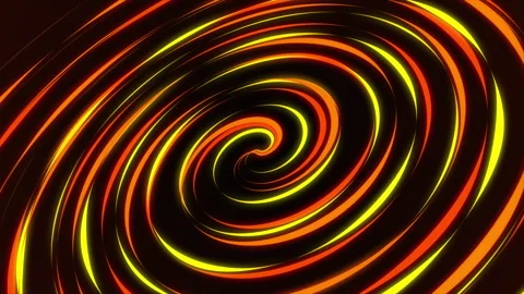 Abstract minimal fluorescent spiral in infinite rotation Stock Footage 243375694