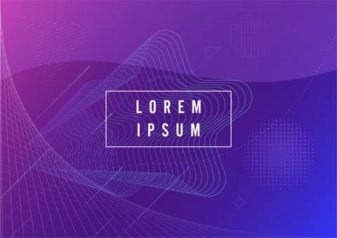 Abstract minimal geometric background. Dynamic shapes composition. Eps10 vect Stock Illustration