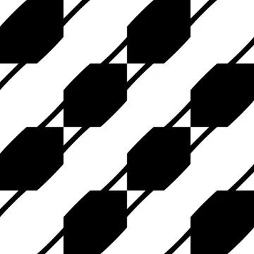 Abstract minimal geometric pattern with diagonal lines, stripes. Monochrome b Stock Illustration