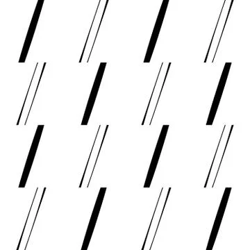 Abstract minimal geometric pattern with diagonal lines, stripes. Monochrome b Stock Illustration