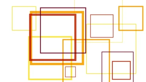 Abstract minimal geometric square shapes, animated background in loop Stock Footage 168102935
