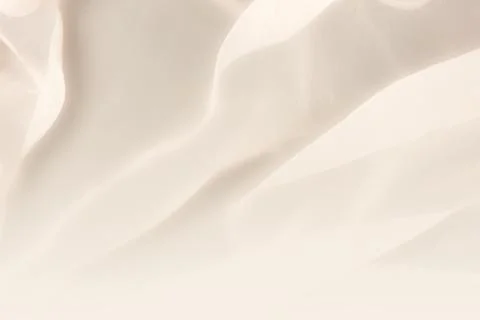 Abstract minimal  gradient background with beige blue wavy fabric, copy space  Stock Photos