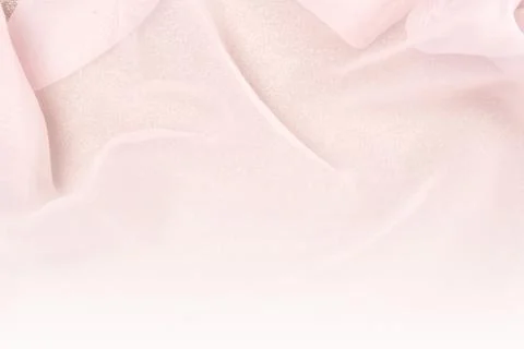 Abstract minimal  gradient background with beige pink  wavy fabric, copy space  Stock Photos