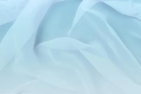 Abstract minimal  gradient background with blue wavy fabric, copy space  Foto stock