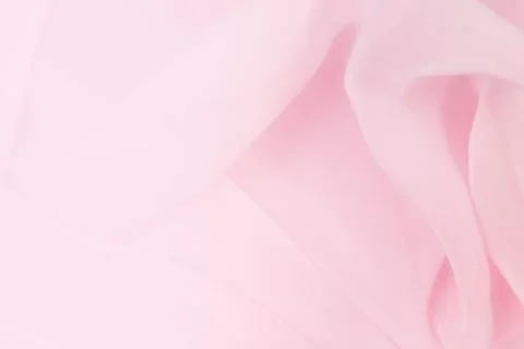 Abstract minimal  gradient background with pink wavy fabric, copy space  Foto stock