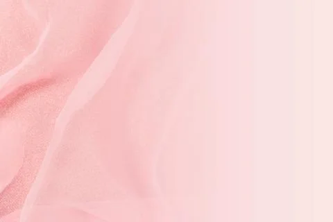 Abstract minimal  gradient background with pink wavy fabric, copy space  Stock Photos