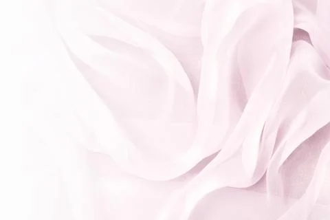 Abstract minimal  gradient background with pink wavy fabric, copy space  Stock Photos
