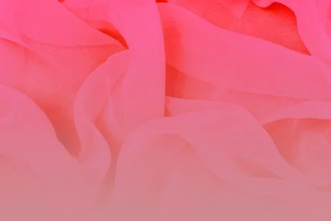 Abstract minimal  gradient background with pink wavy fabric, copy space  Stock Photos