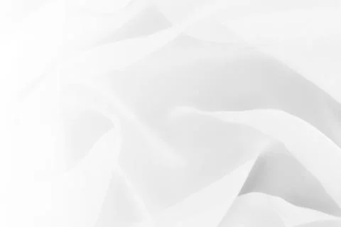 Abstract minimal  gradient background with white wavy fabric, copy space  Foto stock