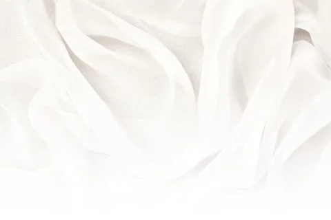 Abstract minimal  gradient background with white wavy fabric, copy space  스톡 사진