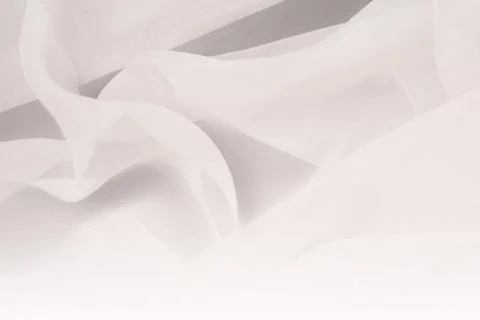 Abstract minimal  gradient background with white wavy fabric, copy space  스톡 사진