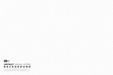 Abstract minimal gray dot square pattern design on white background. Stock Illustration