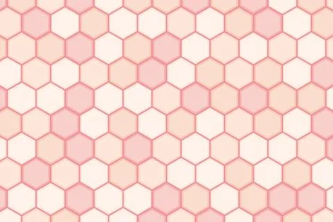 Abstract minimal hexagonal pattern design of pastel tone background. イラスト素材