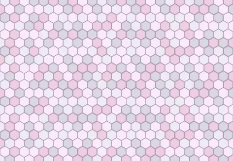 Abstract minimal hexagonal pattern design of soft pastel background. 스톡 일러스트