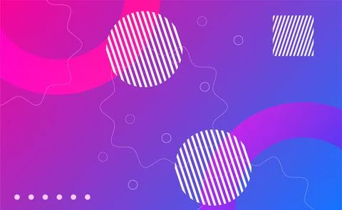 Abstract minimal lines and circle gradient geometric modern background. 스톡 일러스트