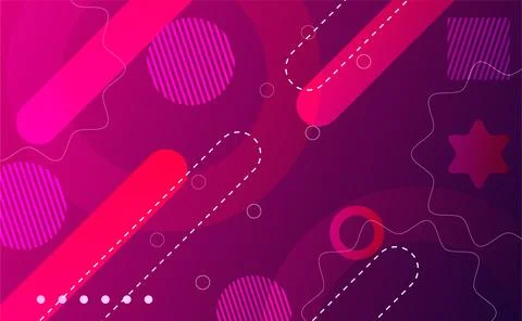 Abstract minimal lines and circle gradient geometric modern background. 스톡 일러스트