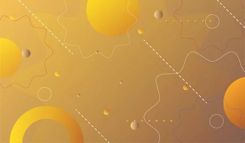 Abstract minimal lines and circle gradient geometric modern background. 스톡 일러스트