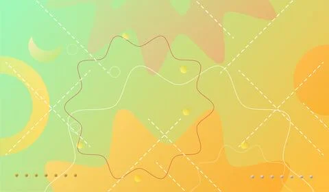 Abstract minimal lines and circle gradient geometric modern background. 스톡 일러스트