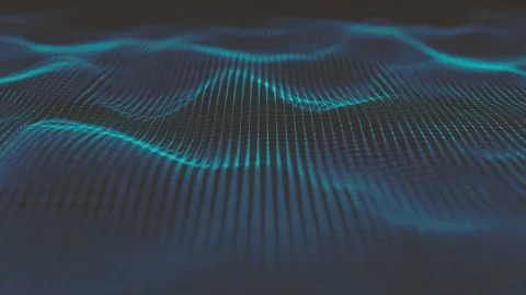 Abstract Minimal Mesh Waving Background Vidéo 253182805