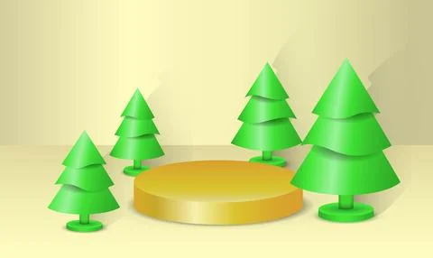 Abstract minimal mock up scene. Geometry podium shape for show cosmetic product Stock Illustration