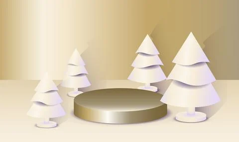 Abstract minimal mock up scene. Geometry podium shape for show cosmetic product Illustrazione stock
