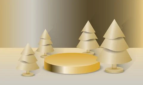 Abstract minimal mock up scene. Geometry podium shape for show cosmetic product Stock Illustration