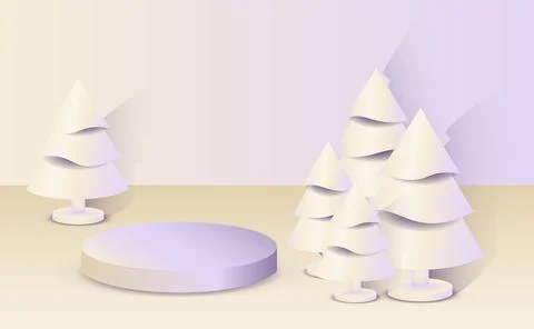 Abstract minimal mock up scene. Geometry podium shape for show cosmetic product Stock Illustration