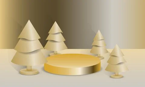 Abstract minimal mock up scene. Geometry podium shape for show cosmetic product Stock Illustration