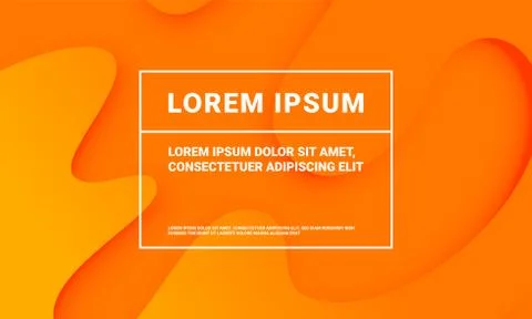 Abstract minimal orange background with fluid color gradient. Presentation or 스톡 일러스트