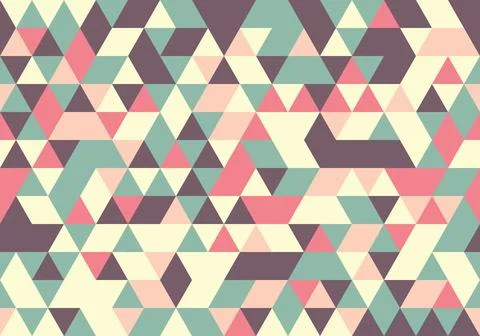Abstract minimal palette Pattern Triangle background texture geometric, abstr Stock Illustration