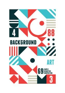 Abstract Minimal Poster Stock Illustration
