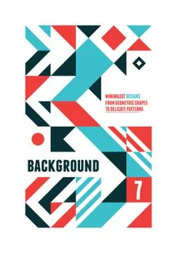 Abstract Minimal Poster Illustrazione stock