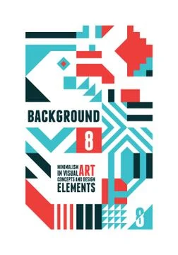 Abstract Minimal Poster Stock Illustration
