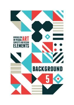 Abstract Minimal Poster Stock Illustration
