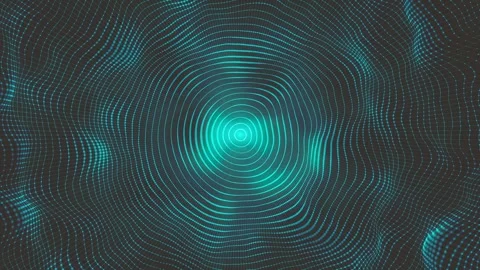 Abstract Minimal Radial Circular Mesh Waving Stock Footage 257062362