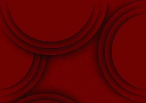 Abstract minimal red circles background Stock Illustration