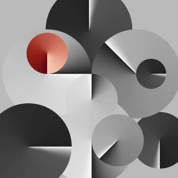 Abstract Minimal Spiral Background - Vector Illustration Stock Illustration