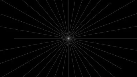 Abstract Minimal Starburst With Dotted Lines Loop Stock Footage 122829185