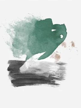 Abstract minimal wall art Stock Illustration