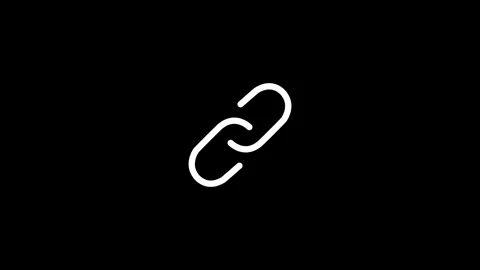 Abstract minimal white line icon illustrating connection symbol animation o.. Stock Footage 333878187