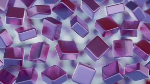 Abstract, minimalist blockchain data blocks with subtle shading. 스톡 일러스트