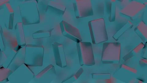 Abstract, minimalist blockchain data blocks with subtle shading. イラスト素材