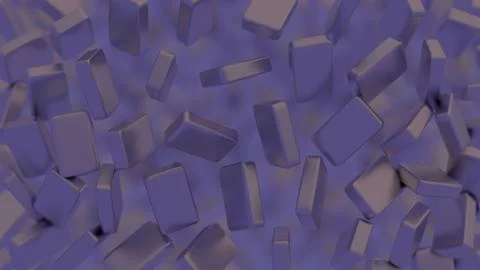 Abstract, minimalist blockchain data blocks with subtle shading. Stockillustratie