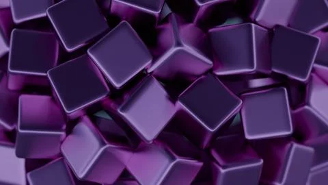 Abstract, minimalist blockchain data blocks with subtle shading. Illustrazione stock