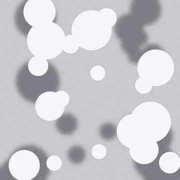 Abstract minimalist circles pattern design with gradient shading illustration Stock Illustration