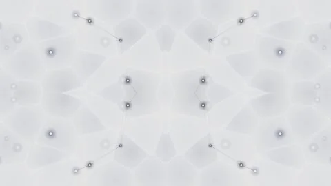 Abstract Minimalist Connected Tech Nodes and Cellular Background Animation Video stock 333447802
