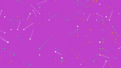 Abstract Minimalist Data Visualization Background with Purple Grid Pattern .. Illustrazione stock