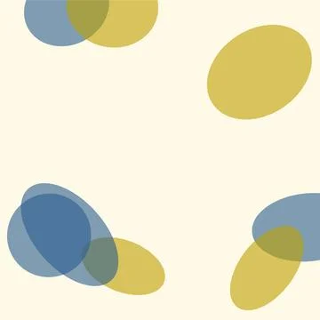 Abstract minimalist digital illustration featuring overlapping geometric ci.. Stock Illustration