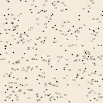 Abstract minimalist geometric pattern with scattered oval shapes on neutral.. Stock Illustration