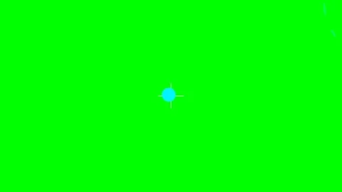Abstract minimalist graphic design featuring a bright blue circle and lines Stock Footage 340902857